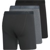 image:imageadidas Mens Luxe Underwear 3Pack Boxer Briefs or Trunks Premium Ultra Soft ComfortCarbon GreyHeather Dark GreyBlackBoxer Brief