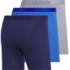 image:imageadidas Mens Luxe Underwear 3Pack Boxer Briefs or Trunks Premium Ultra Soft ComfortDark BlueHeather Team Royal BlueGreyBoxer Brief
