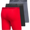 image:imageadidas Mens Microfiber Boxer Briefs 3pack performance Stretch Moisturewicking UnderwearBetter ScarletBlackOnix Grey