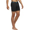 image:imageadidas Mens Microfiber Boxer Briefs 3pack performance Stretch Moisturewicking UnderwearBlackLucid AquamarinePure Orange