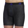 image:imageadidas Mens Microfiber Boxer Briefs 3pack performance Stretch Moisturewicking UnderwearGhost BlackonixOnix GreySemi Lucid Blue