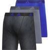 image:imageadidas Mens Microfiber Boxer Briefs 3pack performance Stretch Moisturewicking UnderwearGhost BlackonixOnix GreySemi Lucid Blue