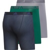 image:imageadidas Mens Microfiber Boxer Briefs 3pack performance Stretch Moisturewicking UnderwearGhost Legend Inktech IndigoCollegiate GreenGrey