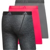 image:imageadidas Mens Microfiber Boxer Briefs 3pack performance Stretch Moisturewicking UnderwearPerformance Mirage Blacknight GreygreyPower PinkGrey Five