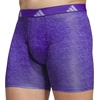 image:imageadidas Mens Microfiber Boxer Briefs 3pack performance Stretch Moisturewicking UnderwearPerformance Mirage Pure Purplesolar Purplelight PurpleBlackOnix Grey