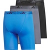 image:imageadidas Mens Microfiber Boxer Briefs 3pack performance Stretch Moisturewicking UnderwearRay BlueOnix GreyBlack