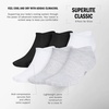 image:imageadidas Mens Superlite No Show Socks 6 Pairs Lightweight amp BreathableClassicBlackBetter ScarletWhite