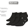 image:imageadidas Mens Superlite No Show Socks 6 Pairs Lightweight amp BreathableClassicBlackNight Grey