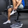 image:imageadidas Mens Superlite No Show Socks 6 Pairs Lightweight amp BreathableClassicCool Light HeatherAurora Ruby RedDark Blue