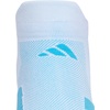 image:imageadidas Unisex Adizero Running Socks 1 Pair Performance amp TrainingWhiteLucid AquamarineNo Show