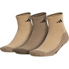 image:imageadidas Mens Cushioned X Socks 3 Pairs Multiple Heights Durable amp ComfortableBeige ToneBlanch CargoBlackQuarter3