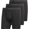 image:imageadidas Mens Microfiber Boxer Briefs 3pack performance Stretch Moisturewicking UnderwearBlackOnix GreyBlack
