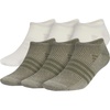 image:imageadidas Mens Superlite No Show Socks 6 Pairs Lightweight amp BreathableOff WhitePutty GreyOlive Strata Green3