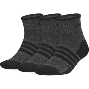image:imageadidas Mens Cushioned X Socks 3 Pairs Multiple Heights Durable amp ComfortableBlackOnix GreyQuarter4
