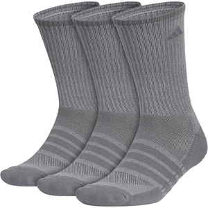 image:imageadidas Mens Cushioned X Socks 3 Pairs Multiple Heights Durable amp ComfortableOnix GreyGreyCrew4