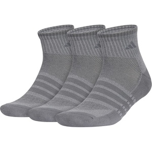 image:imageadidas Mens Cushioned X Socks 3 Pairs Multiple Heights Durable amp ComfortableOnix GreyGreyQuarter4