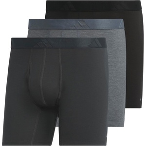 image:imageadidas Mens Luxe Underwear 3Pack Boxer Briefs or Trunks Premium Ultra Soft ComfortCarbon GreyHeather Dark GreyBlackBoxer Brief