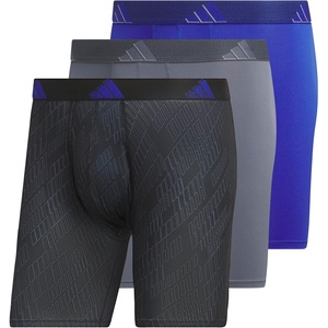 image:imageadidas Mens Microfiber Boxer Briefs 3pack performance Stretch Moisturewicking UnderwearGhost BlackonixOnix GreySemi Lucid Blue