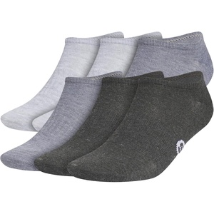 image:imageadidas Mens Superlite No Show Socks 6 Pairs Lightweight amp BreathableClassicCool Light HeatherAurora Ruby RedDark Blue