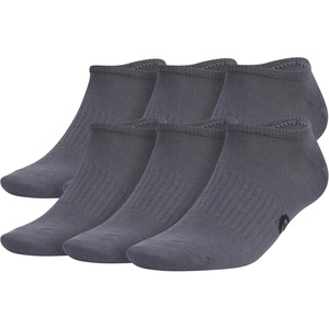 image:imageadidas Mens Superlite No Show Socks 6 Pairs Lightweight amp BreathableClassicWhiteBlackOnix Grey