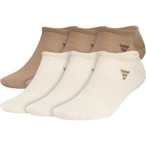 image:imageadidas Mens Superlite No Show Socks 6 Pairs Lightweight amp BreathableKhaki SixCrystal Linen Beige3