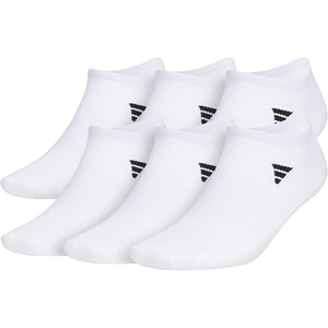image:imageadidas Mens Superlite No Show Socks 6 Pairs Lightweight amp BreathableWhiteBlack3