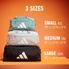 image:imageadidas Defender 5 Duffel Bag for Sports Gym and Travel BlackSilver Metallic OSFABlack
