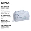 image:imageadidas Defender 5 Duffel Bag for Sports Gym and Travel BlackSilver Metallic OSFACrystal Sky BlueWonder Blue