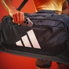 image:imageadidas Defender 5 Duffel Bag for Sports Gym and Travel BlackSilver Metallic OSFAGrey SixPure Orange