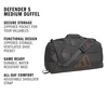 image:imageadidas Defender 5 Duffel Bag for Sports Gym and Travel BlackSilver Metallic OSFAGrey SixPure Orange