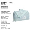 image:imageadidas Defender 5 Duffel Bag for Sports Gym and Travel BlackSilver Metallic OSFAHalo Mint GreenWhite