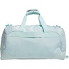 image:imageadidas Defender 5 Duffel Bag for Sports Gym and Travel BlackSilver Metallic OSFAHalo Mint GreenWhite