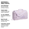 image:imageadidas Defender 5 Duffel Bag for Sports Gym and Travel BlackSilver Metallic OSFAIce LavenderPowder Plum Purple