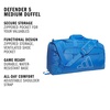 image:imageadidas Defender 5 Duffel Bag for Sports Gym and Travel BlackSilver Metallic OSFARay BlueWhite