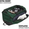 image:imageadidas Defender 5 Duffel Bag for Sports Gym and Travel BlackSilver Metallic OSFATeam Dark Green