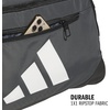 image:imageadidas Defender 5 Duffel Bag for Sports Gym and Travel BlackSilver Metallic OSFATeam Dark Grey
