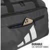 image:imageadidas Defender 5 Duffel Bag for Sports Gym and Travel BlackSilver Metallic OSFATeam Dark Grey