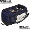 image:imageadidas Defender 5 Duffel Bag for Sports Gym and Travel BlackSilver Metallic OSFATeam Navy Blue 2