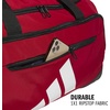 image:imageadidas Defender 5 Duffel Bag for Sports Gym and Travel BlackSilver Metallic OSFATeam Power Red 2White