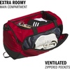 image:imageadidas Defender 5 Duffel Bag for Sports Gym and Travel BlackSilver Metallic OSFATeam Power Red 2White