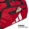 image:imageadidas Defender 5 Duffel Bag for Sports Gym and Travel BlackSilver Metallic OSFATeam Power Red 2White