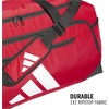 image:imageadidas Defender 5 Duffel Bag for Sports Gym and Travel BlackSilver Metallic OSFATeam Power Red 2White