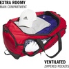 image:imageadidas Defender 5 Duffel Bag for Sports Gym and Travel BlackSilver Metallic OSFATeam Power Red 2White