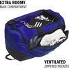 image:imageadidas Defender 5 Duffel Bag for Sports Gym and Travel BlackSilver Metallic OSFATeam Royal Blue