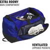 image:imageadidas Defender 5 Duffel Bag for Sports Gym and Travel BlackSilver Metallic OSFATeam Royal Blue