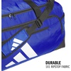 image:imageadidas Defender 5 Duffel Bag for Sports Gym and Travel BlackSilver Metallic OSFATeam Royal Blue