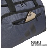 image:imageadidas Defender 5 Duffel Bag for Sports Gym and Travel BlackSilver Metallic OSFATwill Onix GreyBlack