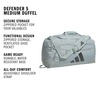 image:imageadidas Defender 5 Duffel Bag for Sports Gym and Travel BlackSilver Metallic OSFAWonder Sage GreenGrey Six