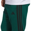 image:imageadidas Mens Essentials 3Stripes Fleece PantsCollegiate GreenBlack