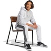 image:imageadidas Mens Essentials 3Stripes Fleece PantsLight Grey HeatherBlack